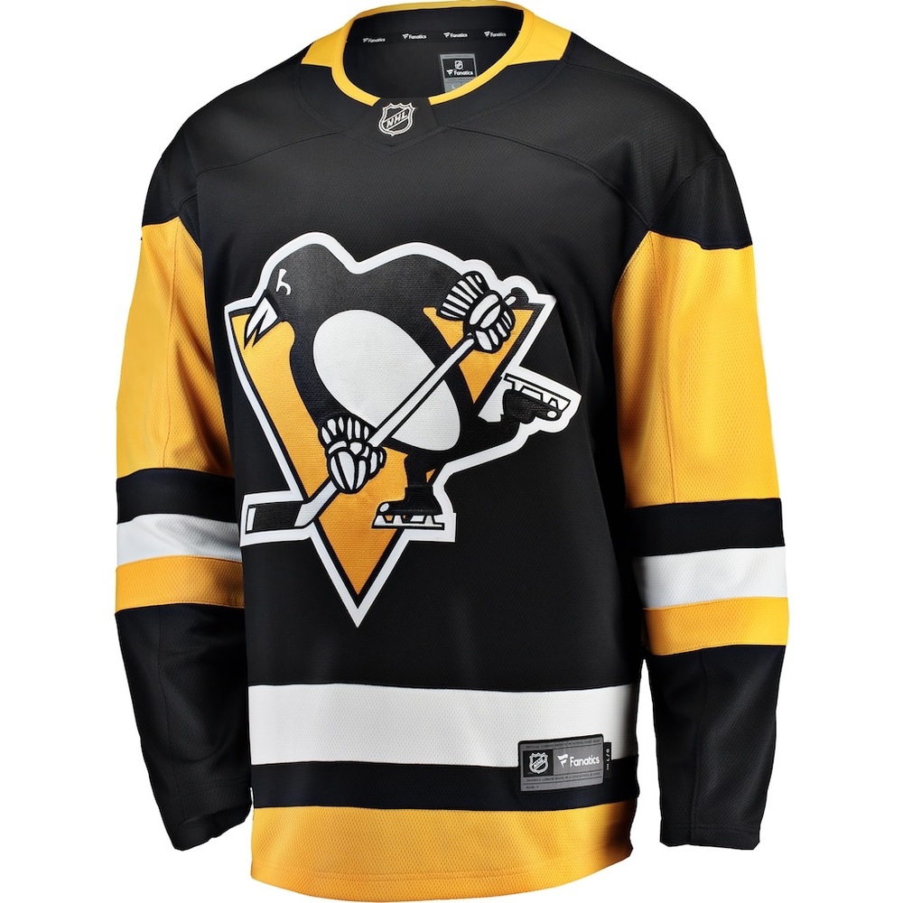 Fanatics Black and Gold Hockey Jersey